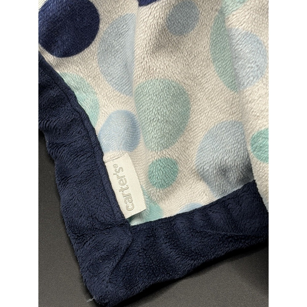 Carter's Whale Lovey Plush Baby Blanket Stuffed Animal Toy Blue 2016 Polka Dots - Picture 4 of 9